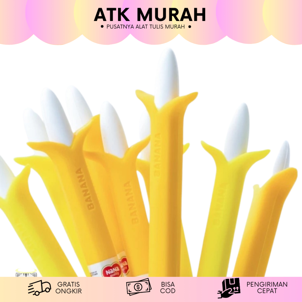 

PENSIL CETEK BENTUK PISANG FULLBODY CUTE PENCIL ALAT TULIS SEKOLAH GEMES KADO UNIK MURAH TERJANGKAU