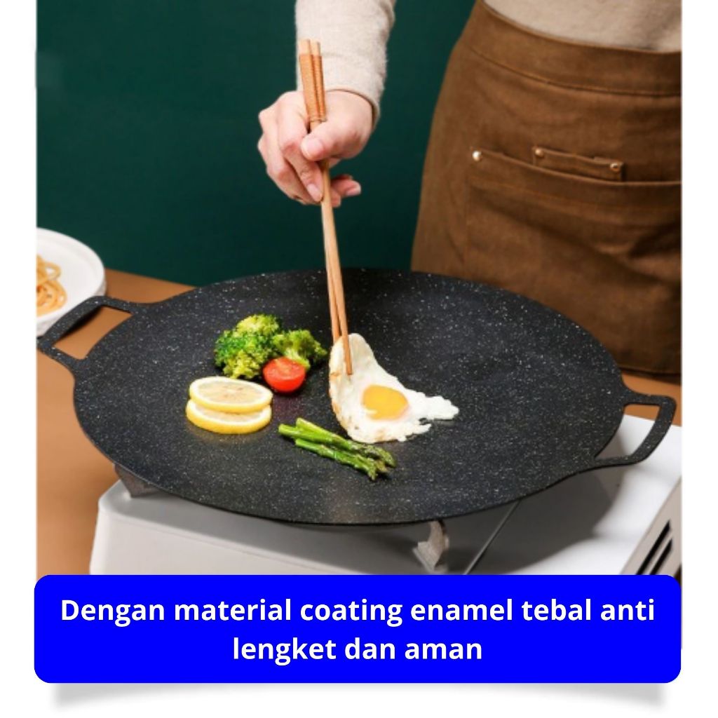 Wajan Anti Lengket / Alat Panggangan / Wajan Konduksi Serbaguna / Panci Teflon / Teflon Bakar