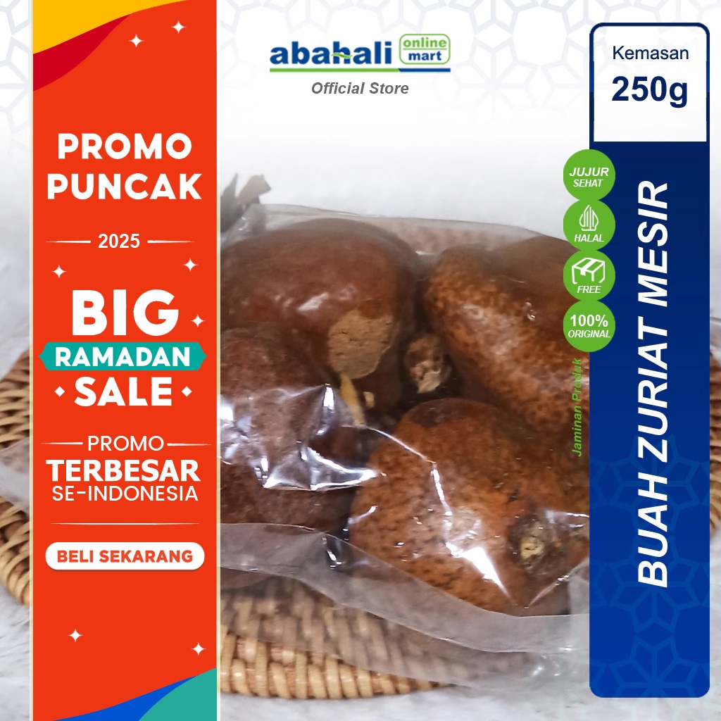 

Buah Zuriat Madinah & Mesir 250gr Cocok Untuk Promil Program Hamil Anak Bayi Suplemen Kesuburan