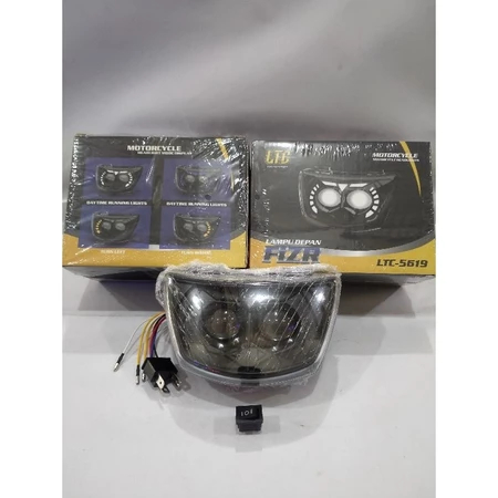 Headlamp Projie Lampu Depan Led Variasi Running F1zr / Vega R 2004 2005 LTC