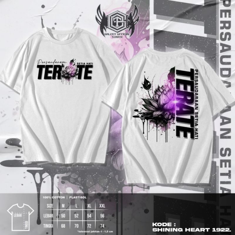 KAOS BUNGA TERATE // KAOS PSHT TERATE // KAOS SETIA HATI TERATE // KAOS PSHT TERLARIS // KAOS DISTRO