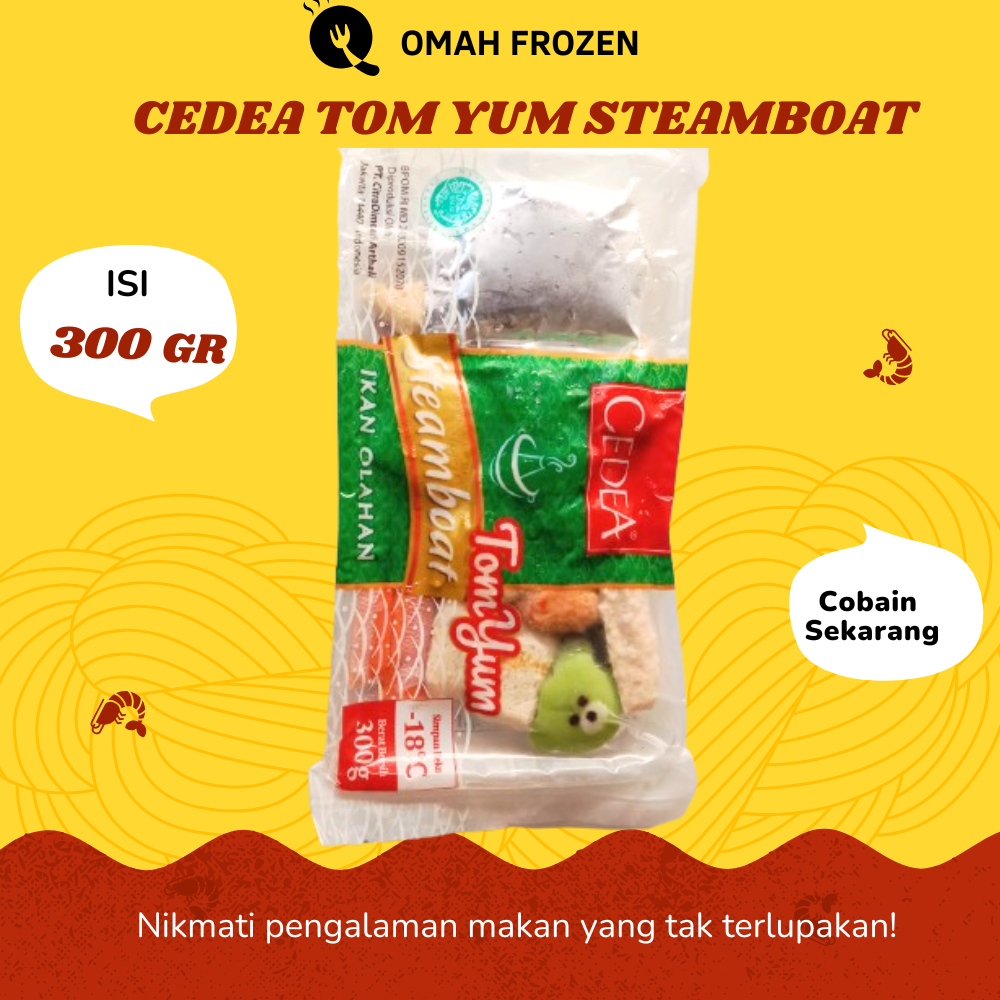 

Cedea Tom Yum Steamboat Ikan Olahan 300 GR frozen food makanan beku kemasan