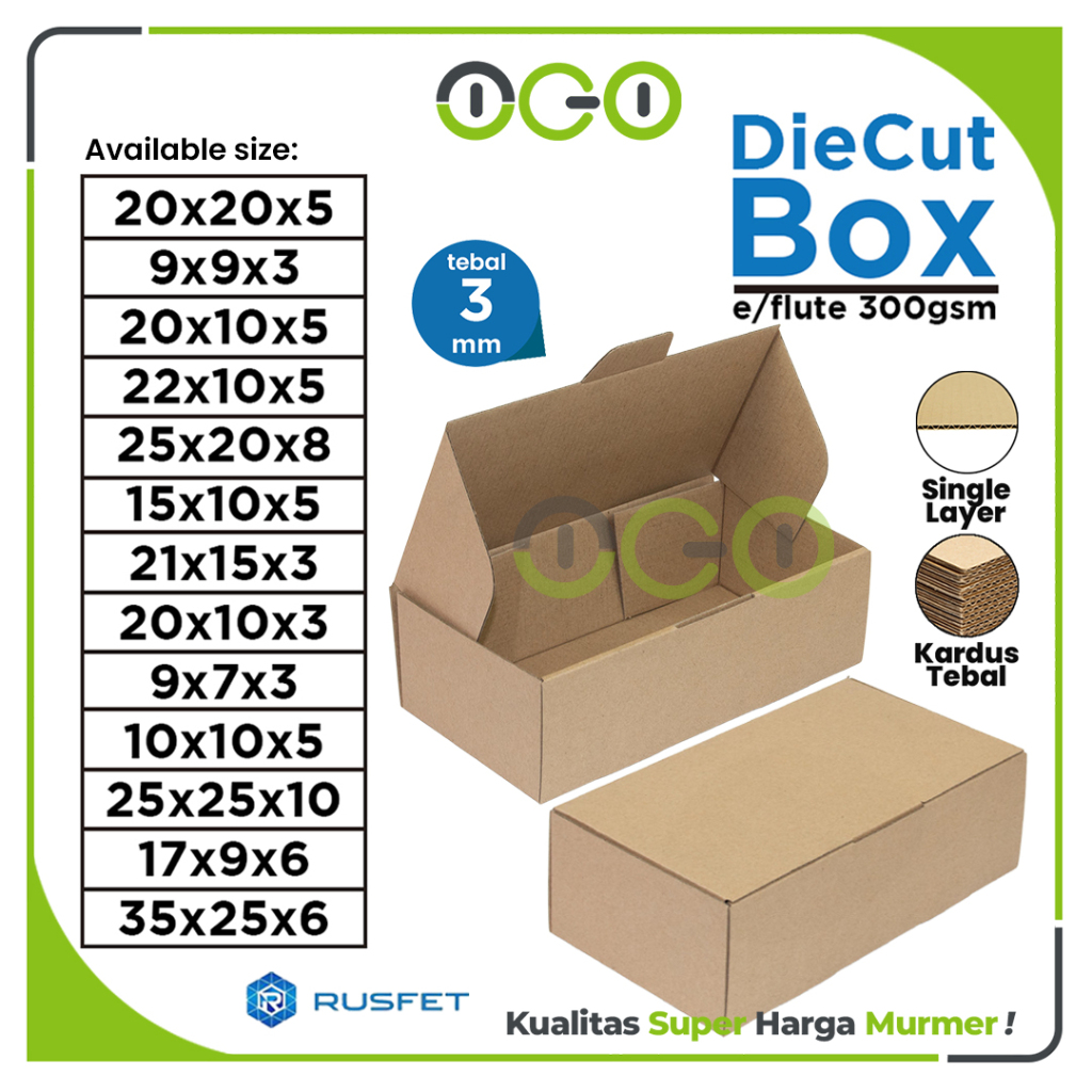 

Kardus Box Diecut Kardus Packing Rusfet Kotak Box Kartun Dus Polos Harga Ecer Satuan Termurah