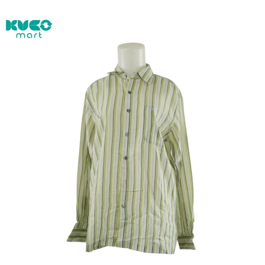 preloved kemeja lengan panjang garis pria
