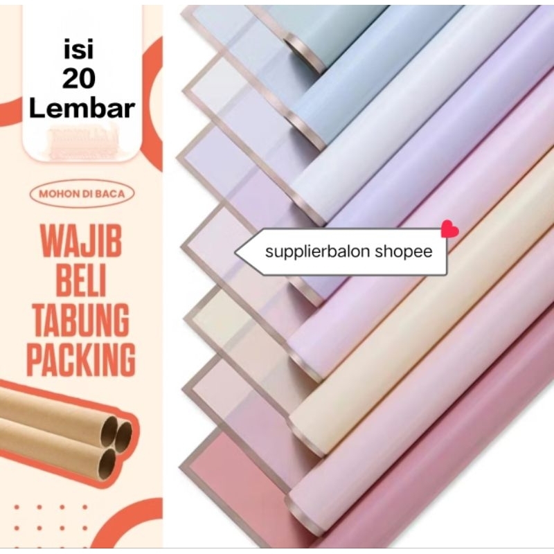 

20 LEMBAR / 1PACK cellophane flower wrapping buket bunga