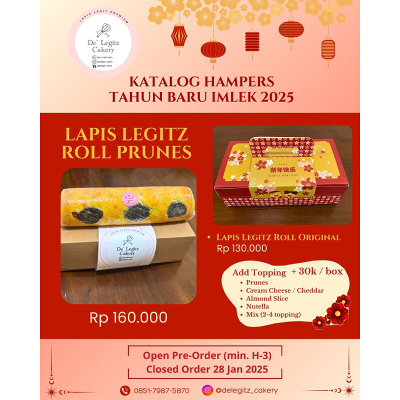 

Lapis Legit Roll Premium Hampers Imlek 2025