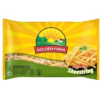 

FROZEN FOOD GOLDEN FARM KENTANG SHOESTRING KEMASAN 500GR 1KG - DISASS JOGJA