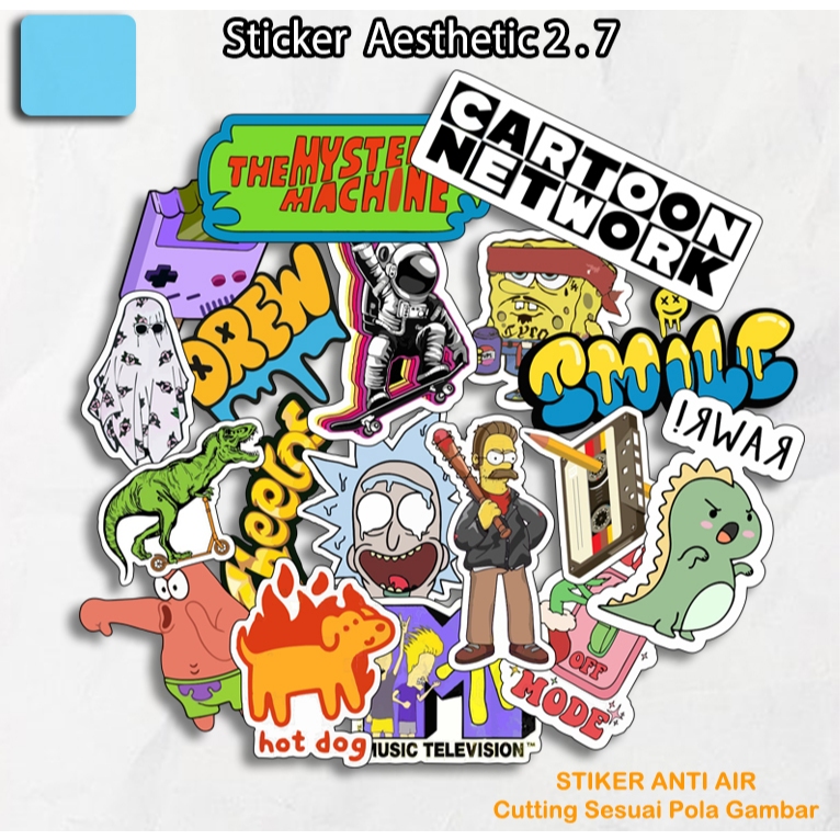 

Stiker Pack Sticker Hypebeast Aesthetic Untuk Tempelan Helm, Case, Hp, Airpods, Laptop