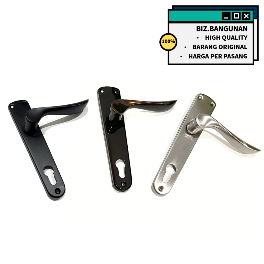 KUNCI PINTU SES 204 PUTIH - HANDLE TARIKAN PEGANGAN BESAR