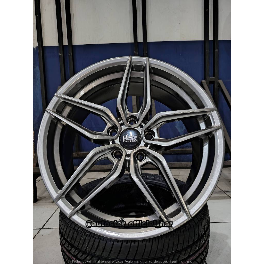 VELG MOBIL HSR TULO R18 PCD 5X112 HYPER BLACK PASS BUAT MOBIL MERCY,VW POLO,VW TIGUAN