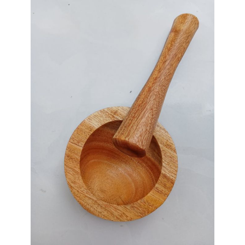lumpang tumbuk obat/lumpang kayu kecil