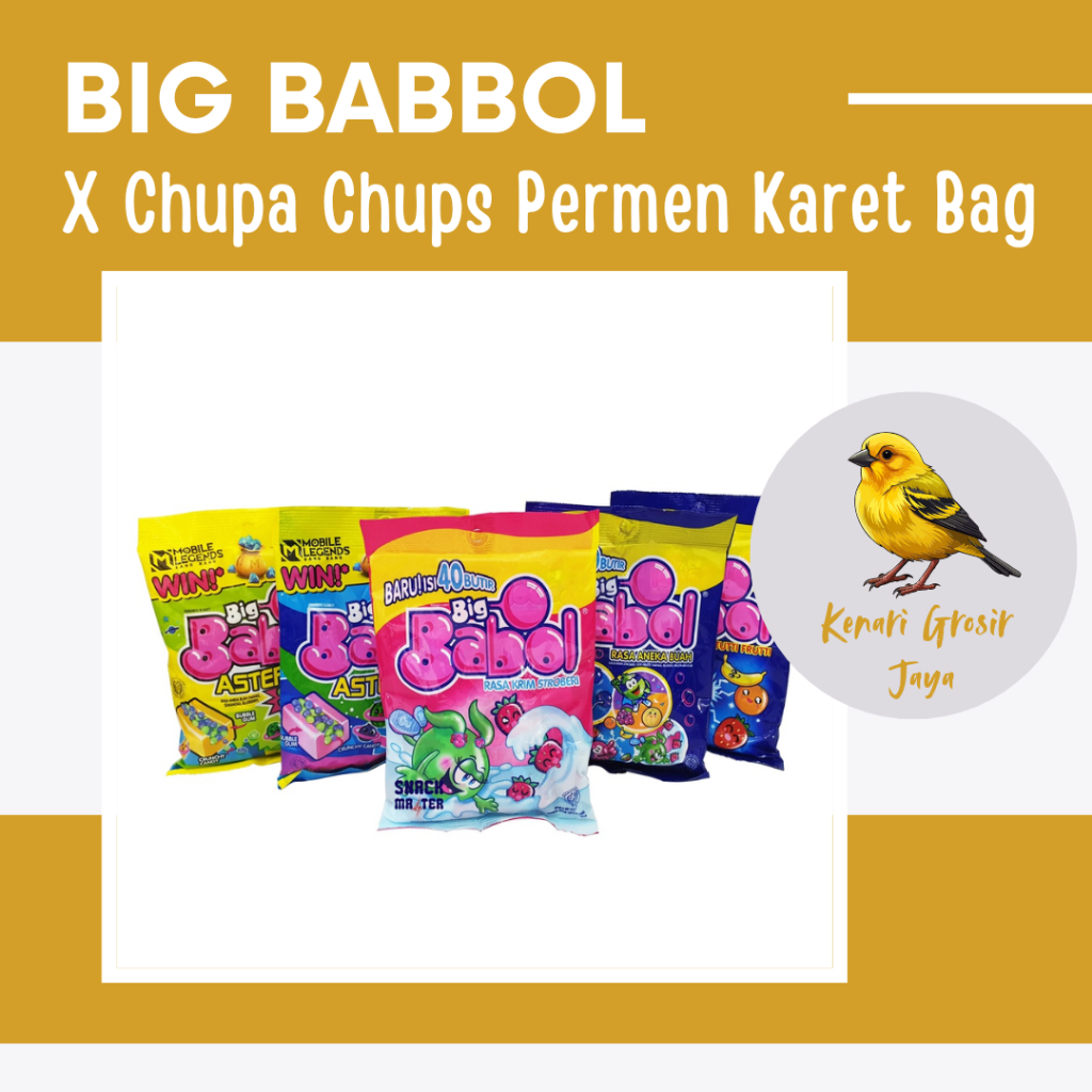 

Big Babol Chupa Chups Kemasan Baru Permen Karet All Varian 40 Pcs