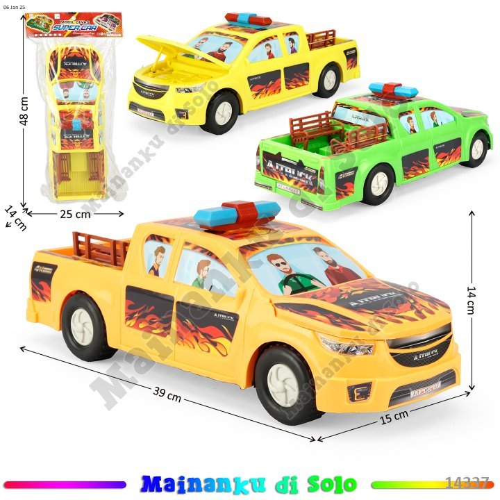 [Mainanku] Mobil Pick Up Polisi Friction car Mobil Dinas Super Car Mainan Anak