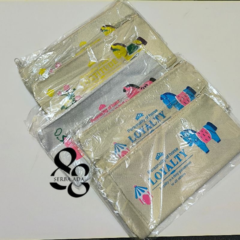

Tempat Pensil / Tas Pensil Pulpen / Tempat Alat Tulis Motif Kuda Poni