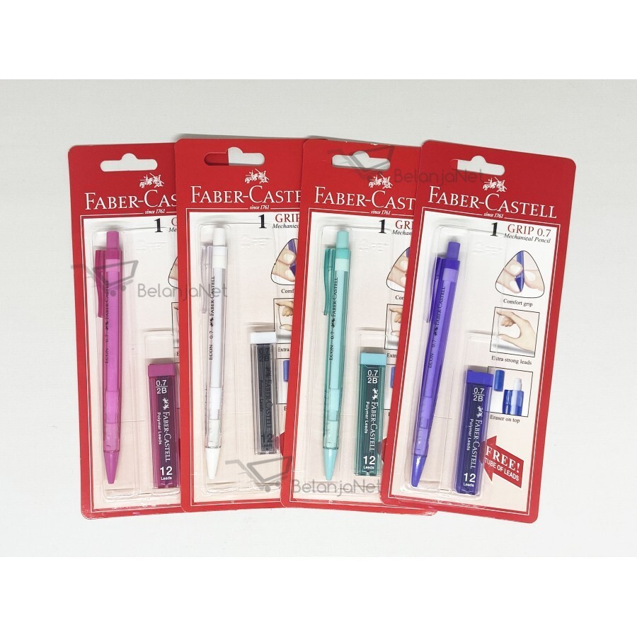 

PENSIL MEKANIK FABER CASTELL 0.7 MM + FREE ISI PENSIL