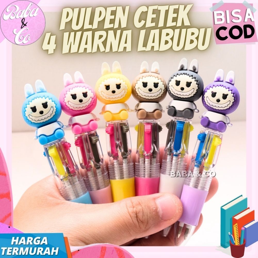

PEN 4 WARNA LABUBU ULPEN CETEK MEKANIK LABUBU 4 WARNA UNIK MURAH COD PEN CETEK WARNA WARNI ISI 4 WARNA PEN CETEK LABUBU MINI PULPEN CETEK 4