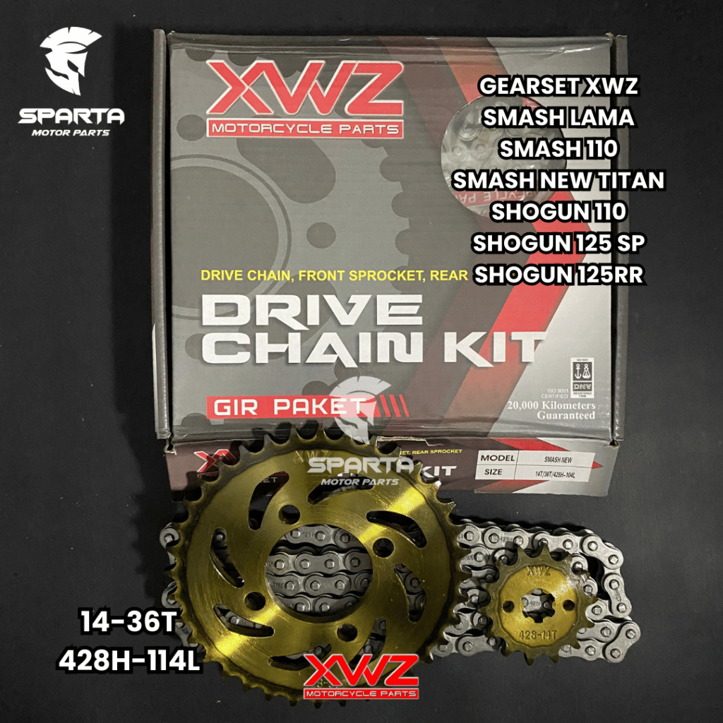 GEAR GIR SET GIR PAKET SMASH NEW SMASH TITAN FW 110 SHOGUN 125 SP SHOGUN 110 XWZ BAJA BAKAR