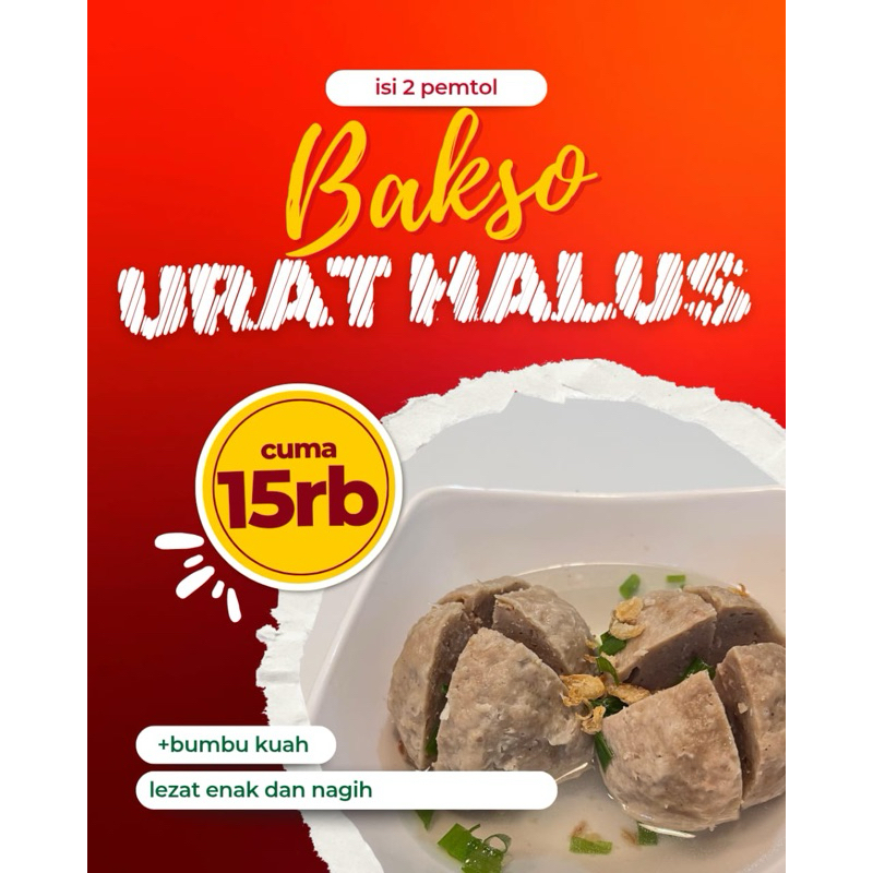 

Pentol Bakso Urat Halus Isi 2 Free Bumbu Kuah