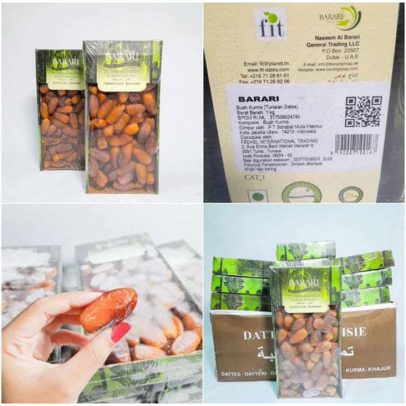 

Kurma Tunis Madu Barari 1kg Premium Quality 100% Original