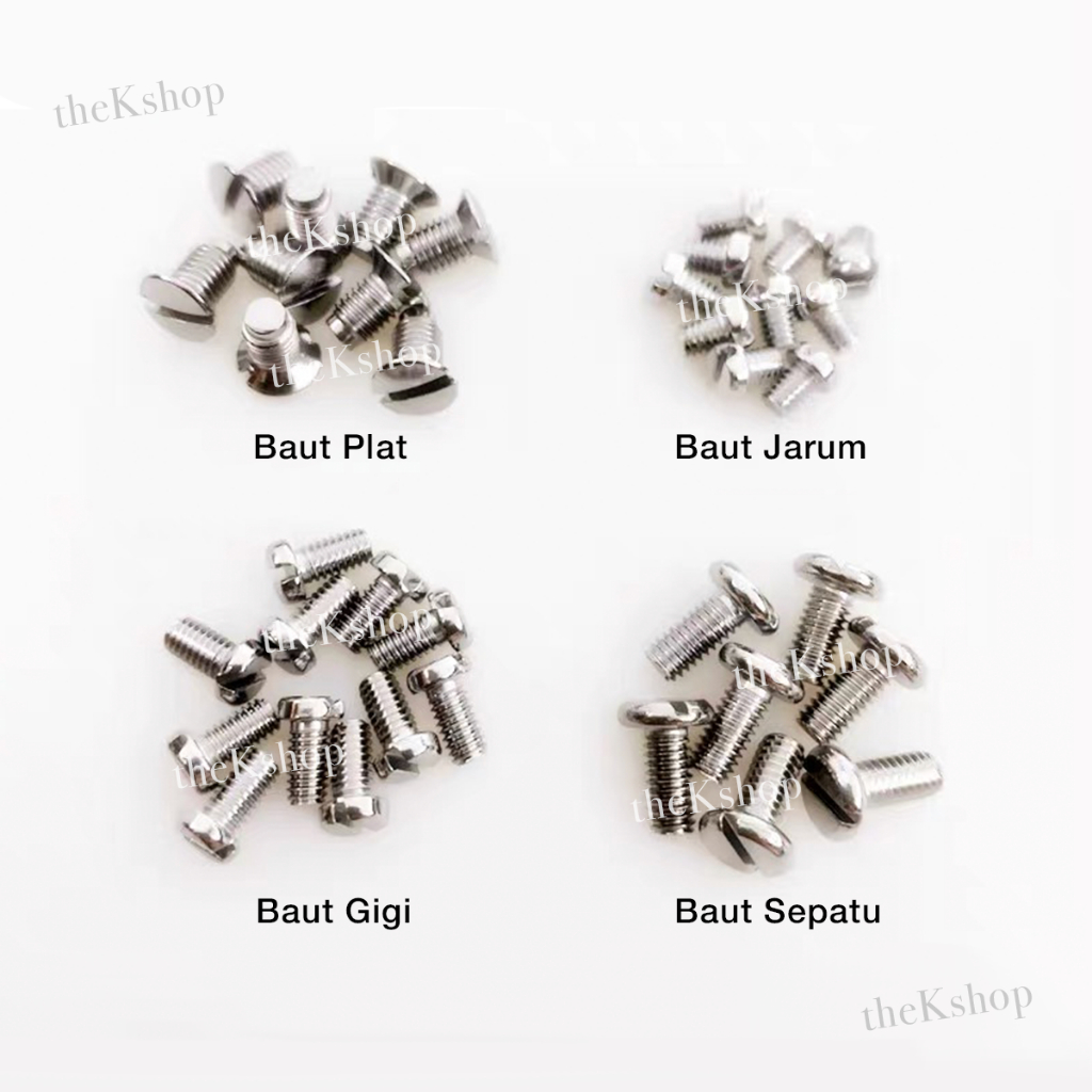 5pcs Baut Sepatu / Gigi / Plat / Jarum Mesin Jahit High Speed dan Klasik / Mur Pendek Mesin Kecil Hi