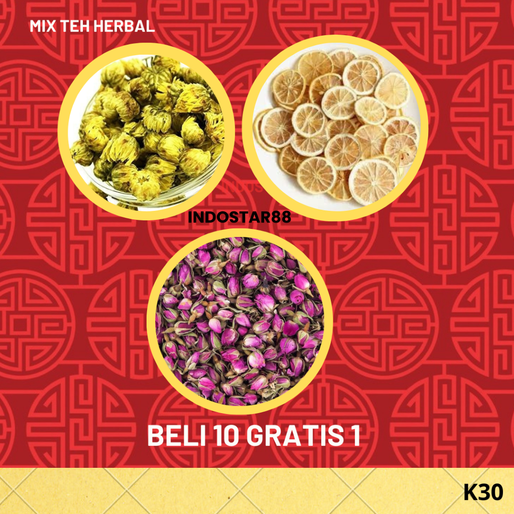 

Teh Herbal Mix Lemon Kering Baby Chrysanthemum Golden Rose Import Berkualitas