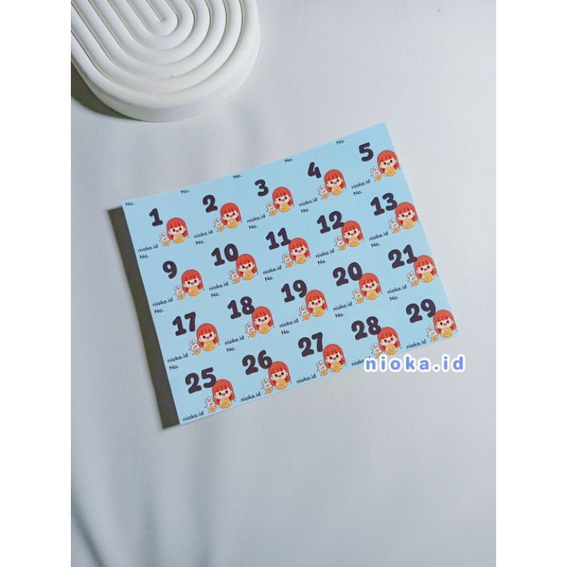 

STIKER SAVING ALBUM NO. URUT 1 - 120 . 1 - 240 STIKER SAJA