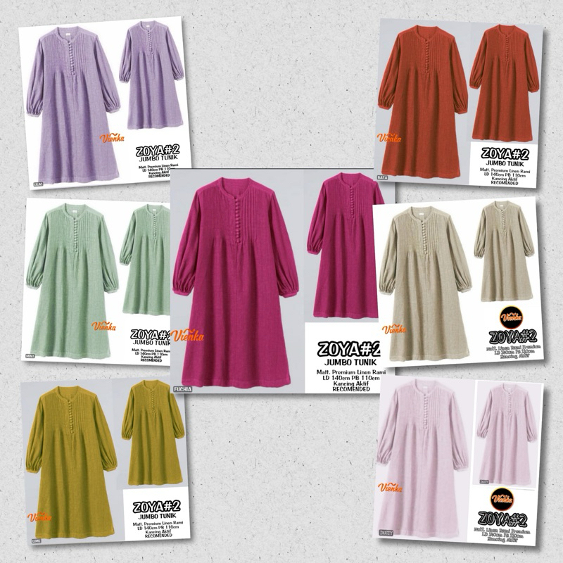 ZOYA 2# TUNIK SUPER JUMBO LD 140 CM