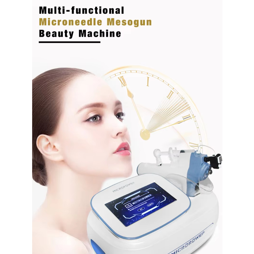 Mesin injeksi jarum mikro rf Injection mesotherapy micorneedle meso gun wrinkle removal mesotherapy 