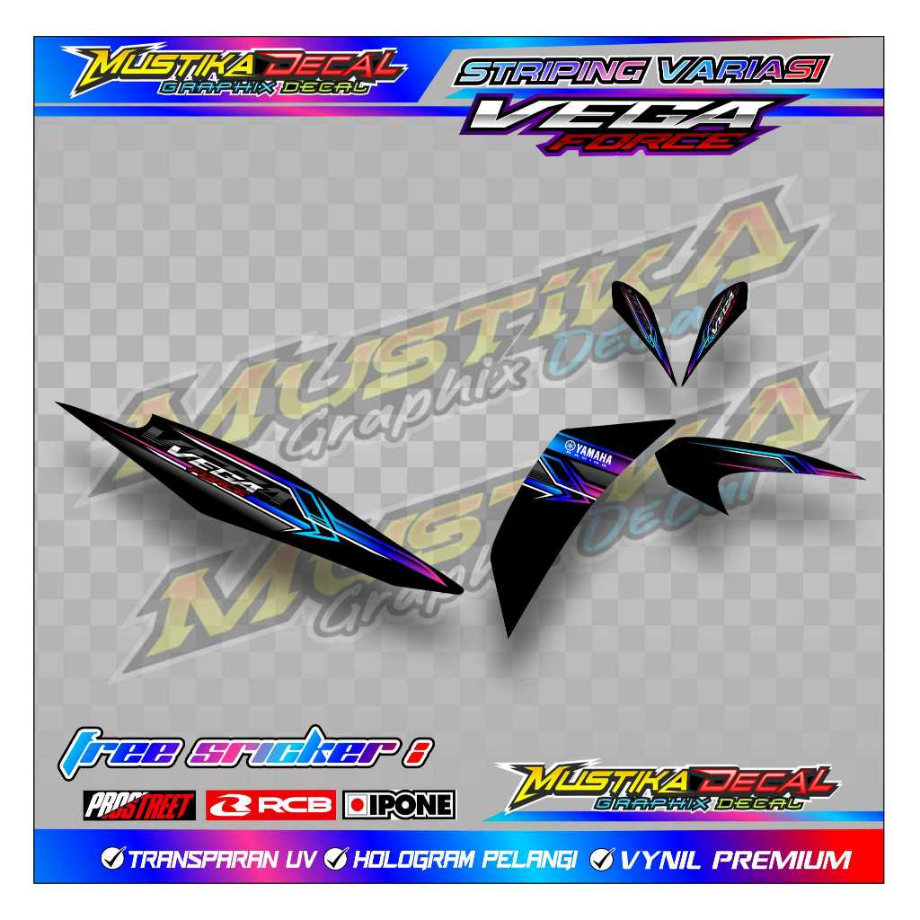 STRIPING VARIASI YAMAHA VEGA FORCE / STICKER LIST VARIASI MOTOR VEGA FORCE