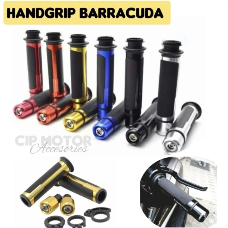 Grip HandGrip Barracuda  merah motor Nmax Aerox PCX ADV Vario mio Scoopy Beat Vixion CB universal