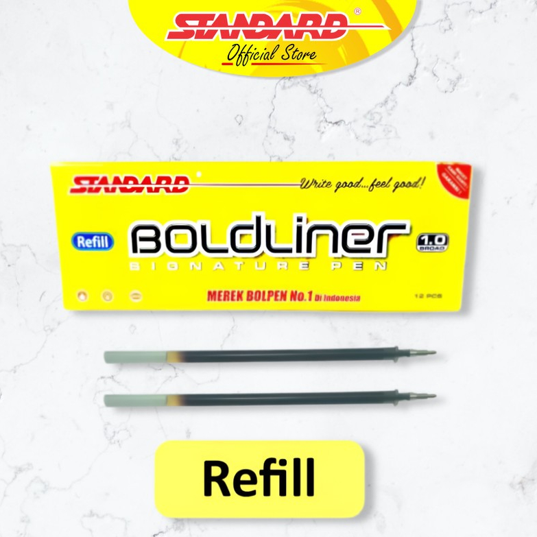 Standard - Refill Pulpen Boldliner 1.0 ( Isi Pulpen, Pena, Ballpoint ) - HItam