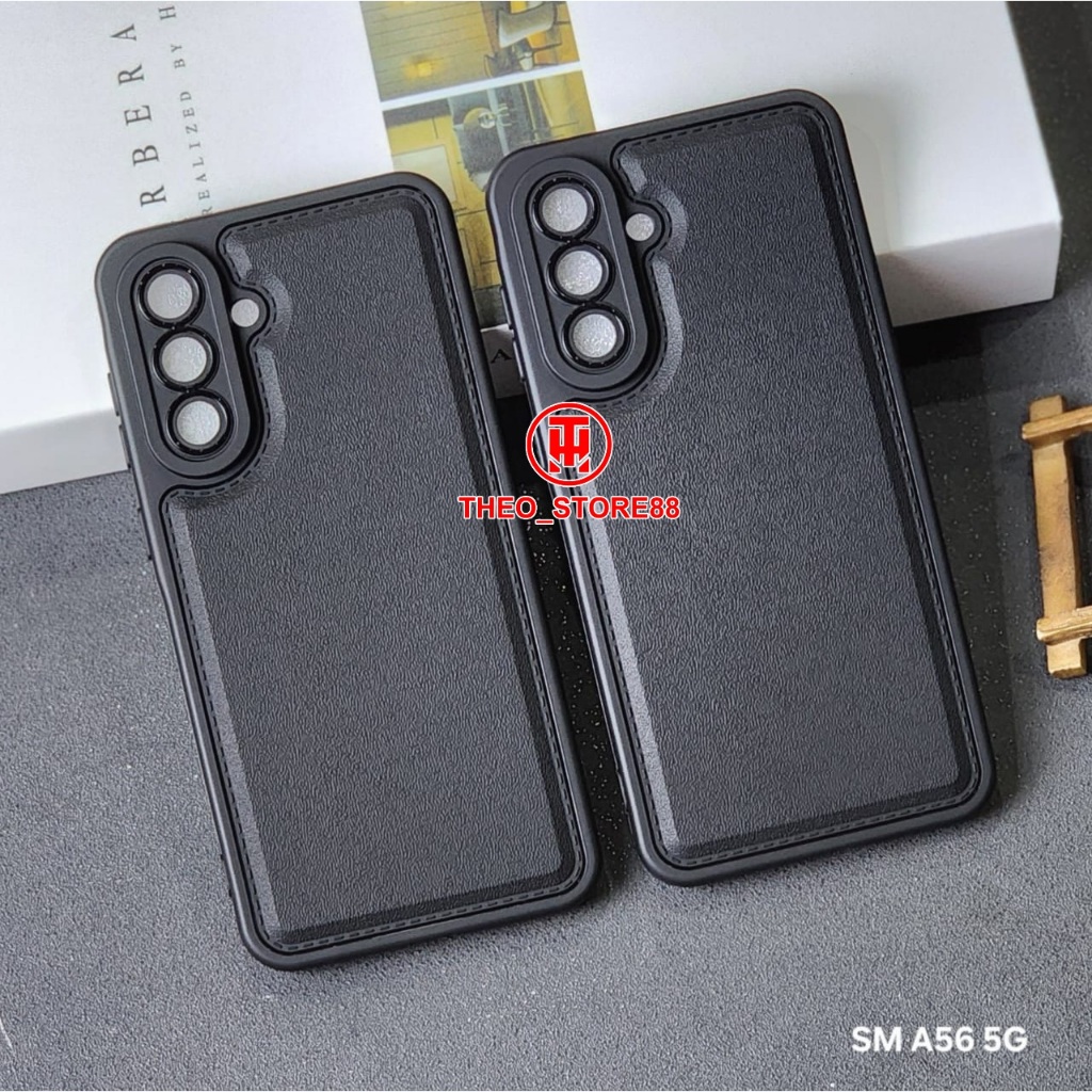 SAMSUNG A56 CASE LEATHER PRO BLACK SAMSUNG A56