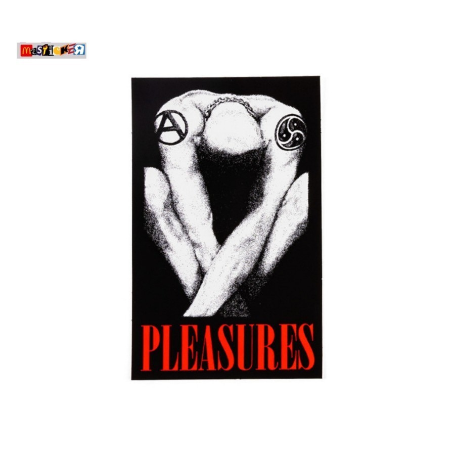 

sticker Pleasures graphic logo graphic stiker pleasuresnow