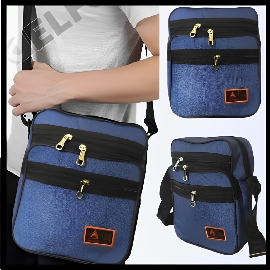 Tas Selempang Kerja Pria Kotak Tas Slingbag Pria kerja Kantor Tas Selempang Bahu Kerja Pria Jeans