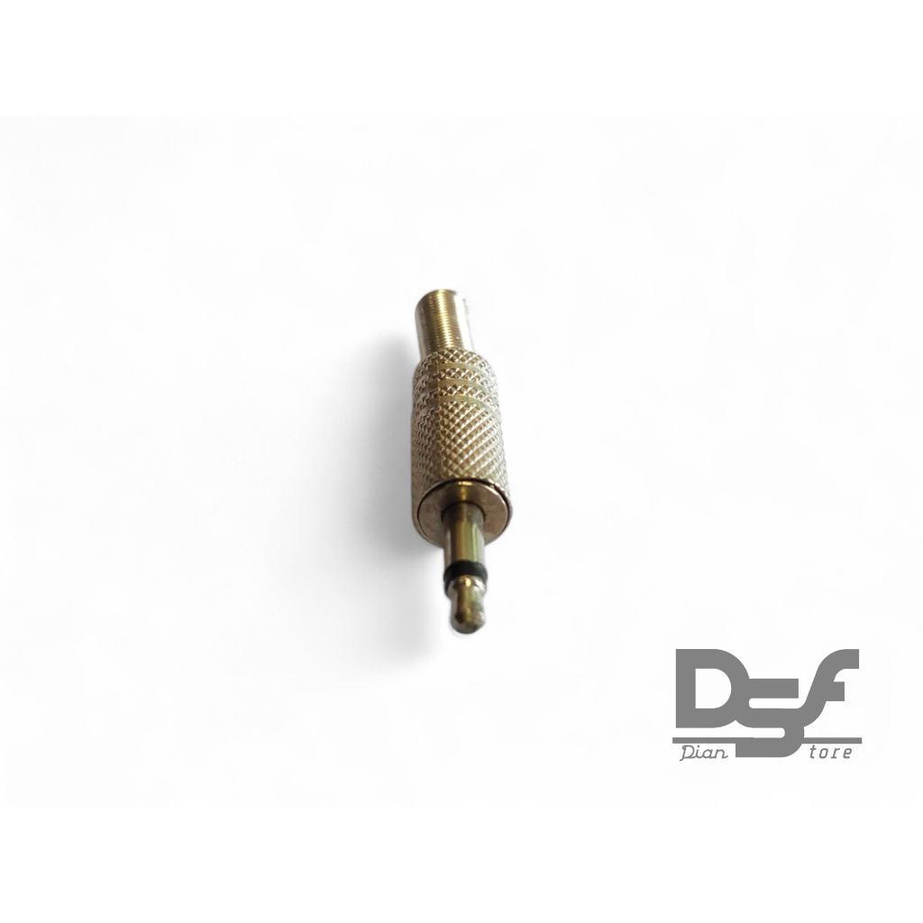 Jack 3.5mm mono metal crome / Jack audio 3.5mm mono crome