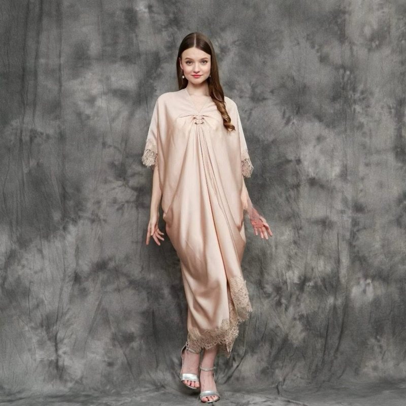 Dress Kaftan Lebran 2026 | Kaftan Lace I Kaftan Silk I Kaftan Raya I Kaftan Viscose I Wedding Dress 