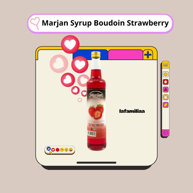 

Marjan Syrup Boudoin Strawberry 460ml