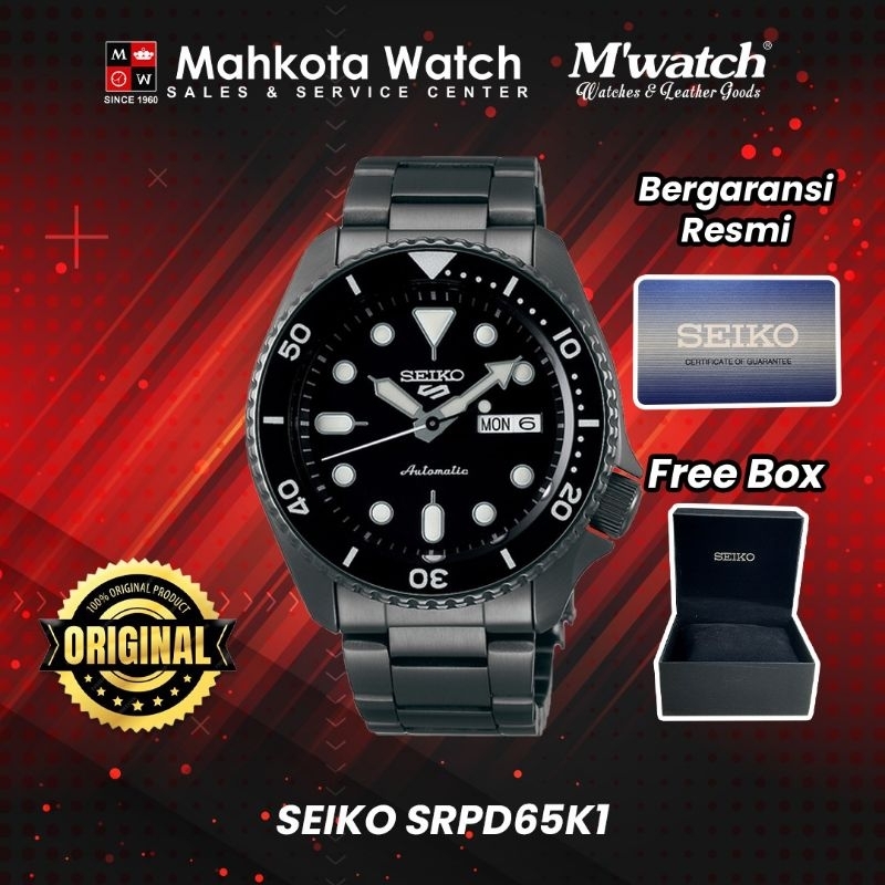 JAM TANGAN PRIA SEIKO SPORT 5 SRPD65K1 ORIGINAL