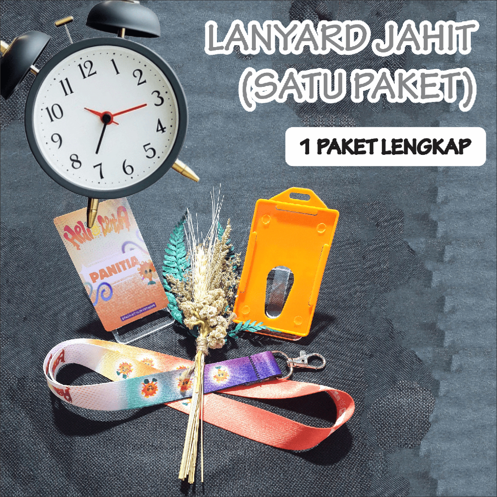 

Lanyard Satu Paket sublim 2cm / Cetak Lanyard paket lengkap Jahit tanpa stopper (min 10pcs)