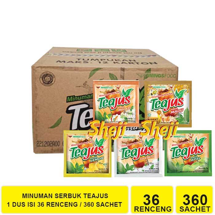 

1 DUS ISI 360 SACHET MINUMAN SERBUK TEA JUS / TEAJUS