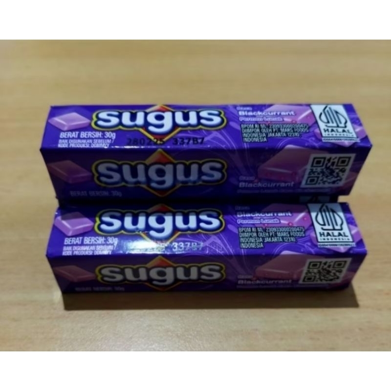 

Permen SUGUS Blackcurrant 1pak isi 24pcs