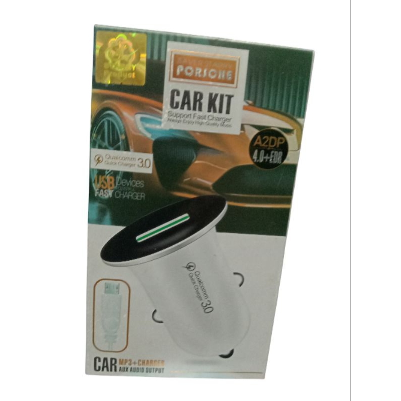Porsche Car Kit Qualcomm Quick Charger MP3+-Car AUX Output
