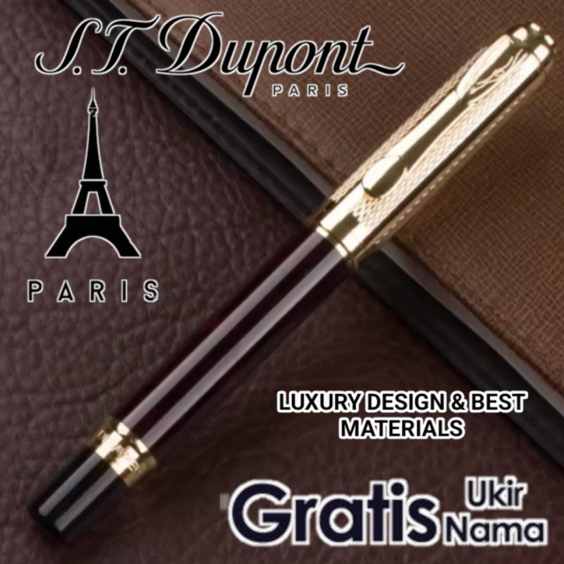 

Ballpoint Mewah Roller Ball Sign Pen St Dupont Gratis Grafir Nama Dan Box Exlusive