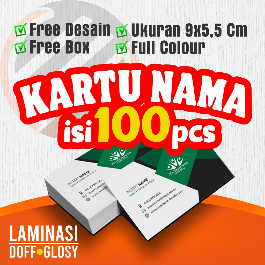 

[[MURAH]] KARTU NAMA#100 Pcs