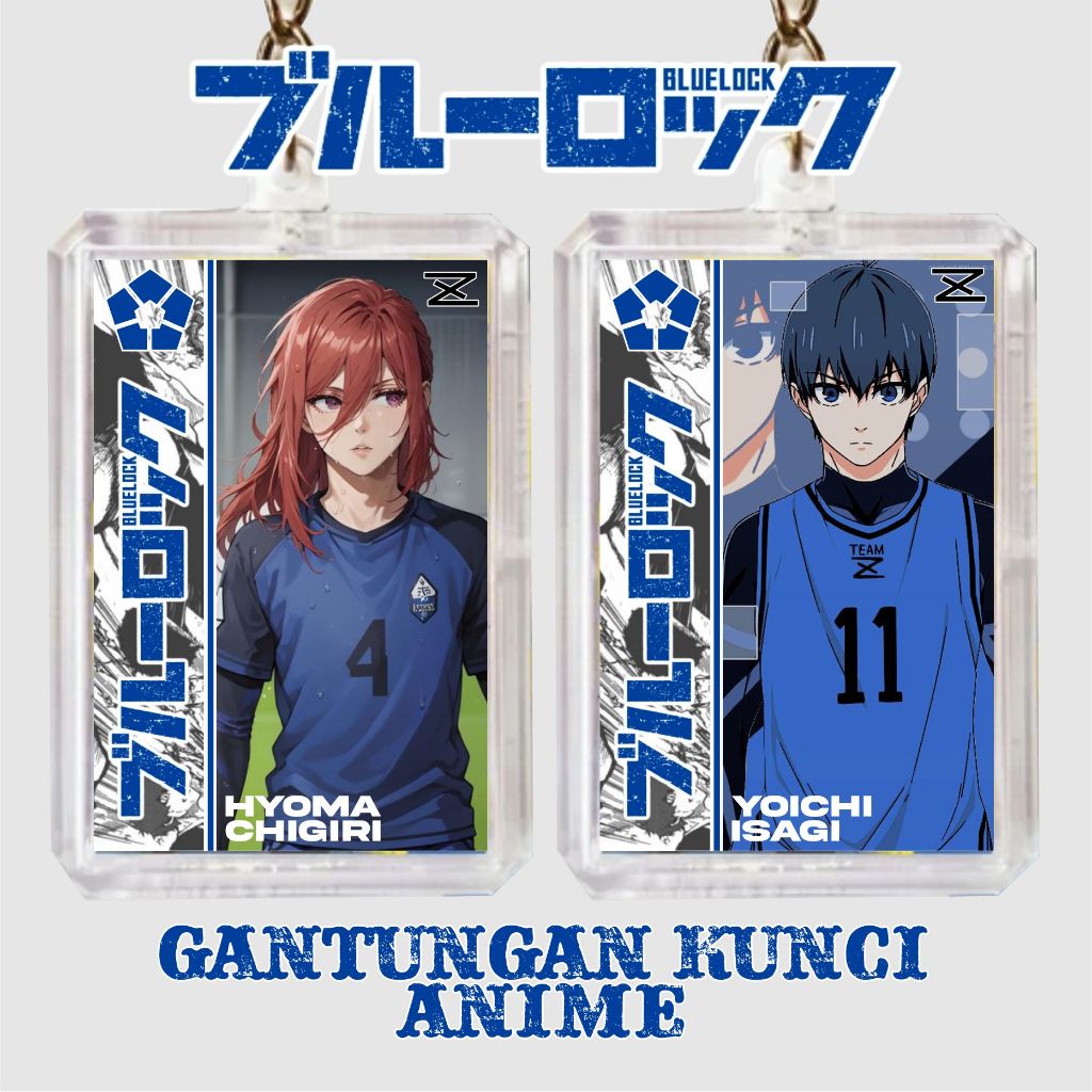 Gantungan Kunci Murah Anime BLUE LOCK/Keychain Anime BLUE LOCK/Ganci Anime/BLUE LOCK