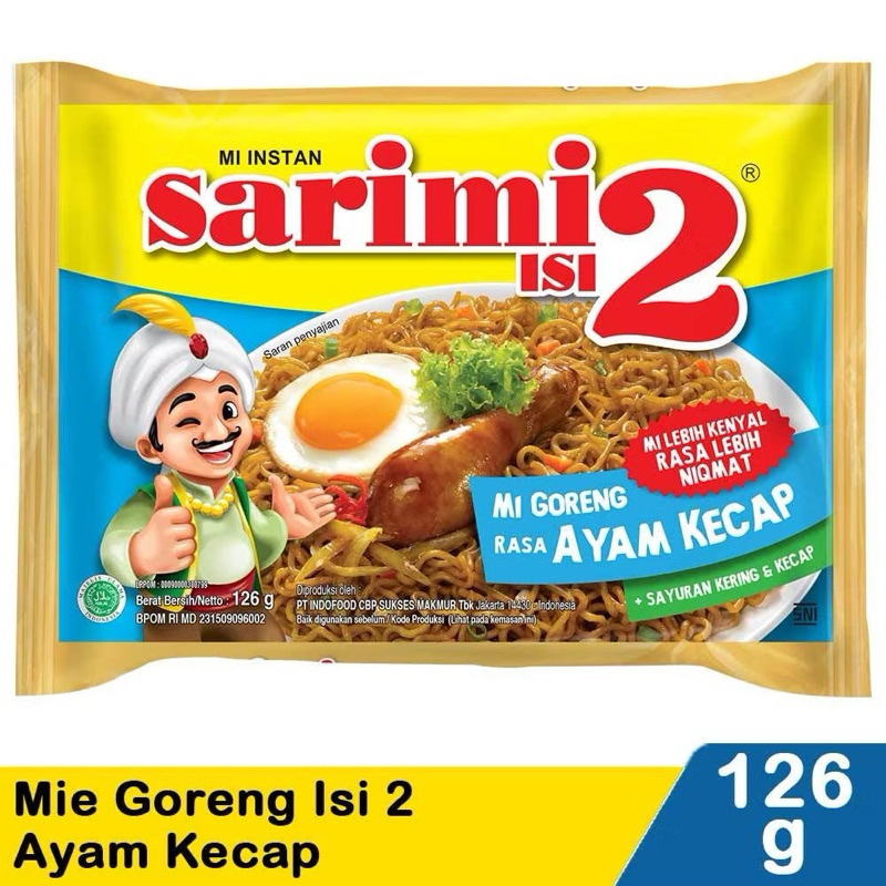 

Sarimi isi 2 ayam kecap