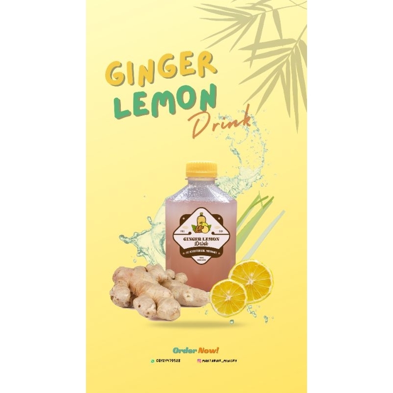 

GINGER LEMON DRINK 250ml | MINUMAN JAHE LEMON 250ml