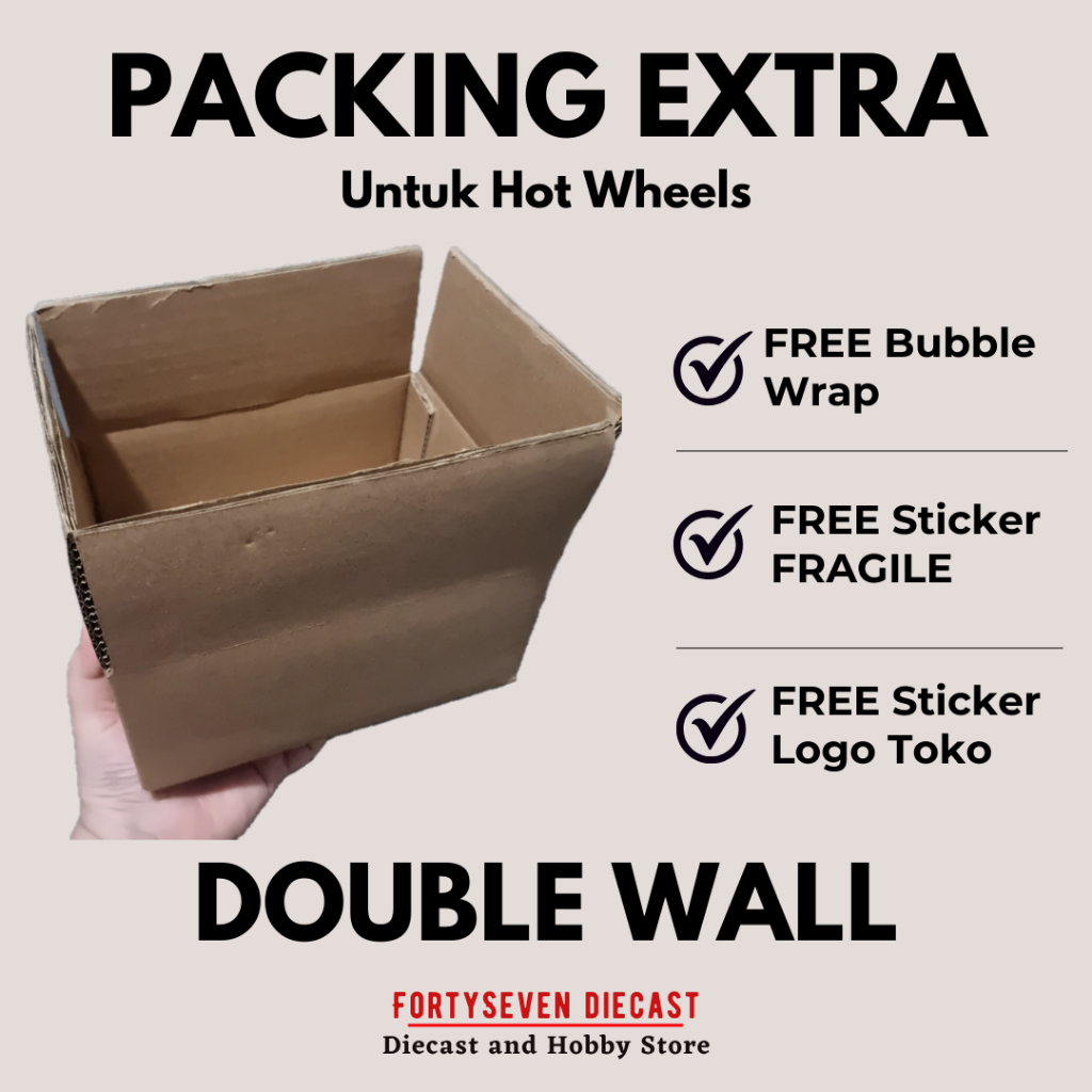 

Kardus packing tambahan extra dus ekstra untuk hot wheels hotwheels hw blister agar lebih aman