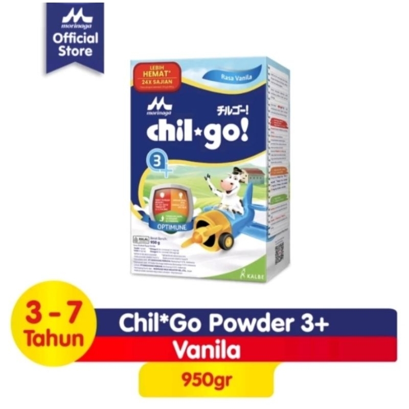 

Chil GO 3+ VANILA, Susu Pertumbuhan Anak Umur, 3-7 Tahun, Ukuran : 950 gram