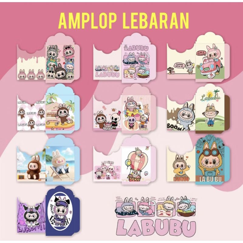 

Amplop lebaran LABUBU isi 50-55pcs siap pakai